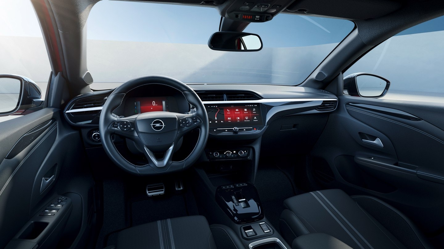 Opel Corsa interior with 10-inch touchscreen